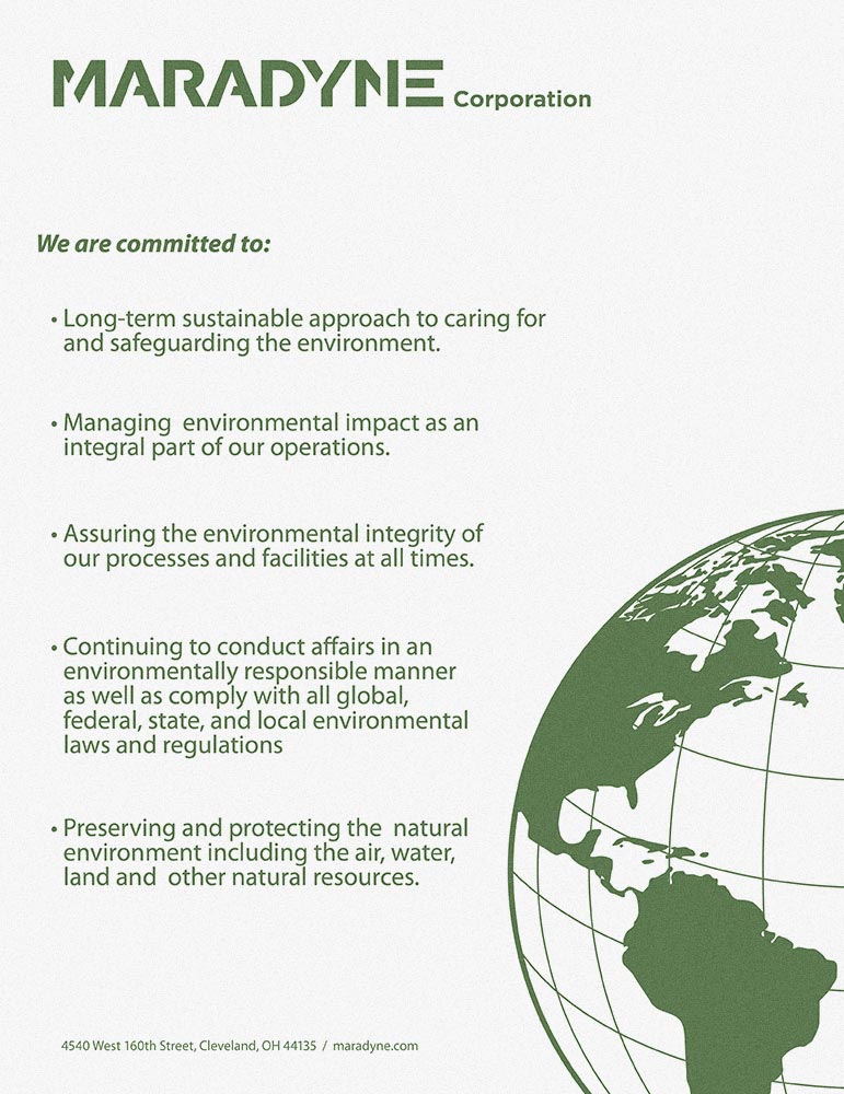 Maradyne Environmental Policy
